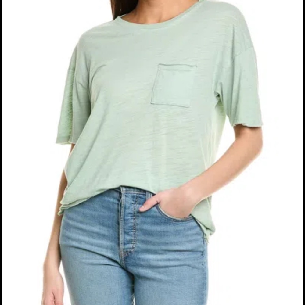 Project Social T Mint Slub Pocket Tee